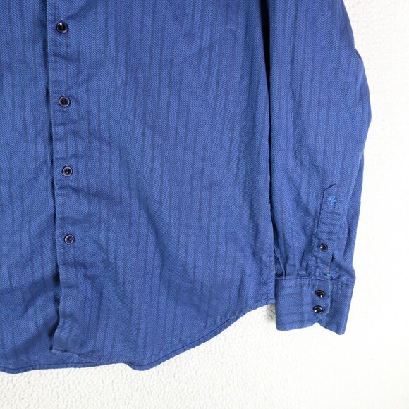 Robert Graham Shirt Mens Large Blue Striped Button Up Classic Colorful - Picture 3 of 10